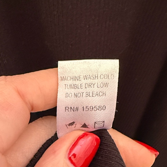 Pink Lily Noah Henley Ribbed Racerback Black Midi Dress - Picture 10 of 11